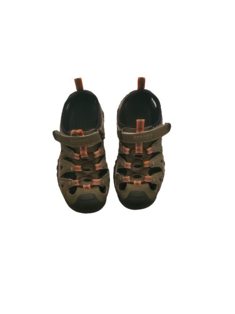 Sperry Top-Sider Kids Boys Wet Tech Closed-Toe Fisherman Sandal Oliver Green 11W - Picture 14 of 16